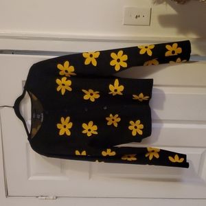 Groovy flower cardigan